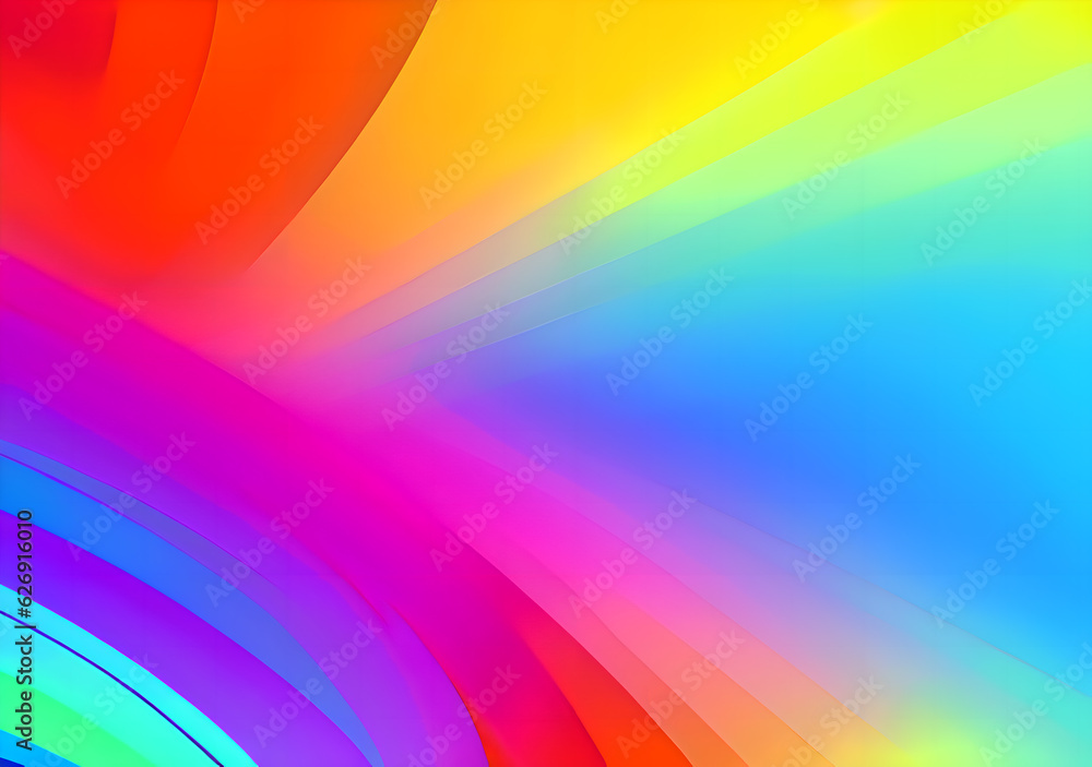 Prismatic multicolored color transition gradient background rainbow lights background Colorful with pattern.Modern and vibrant.Generative AI