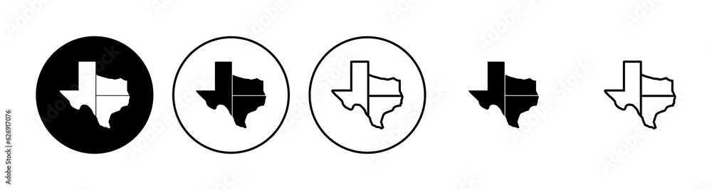 Texas icon set. texas sign symbol Texas icon set. texas sign symbol