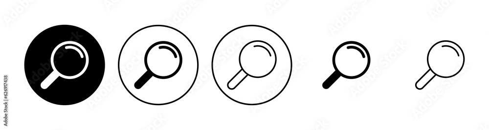 Search icon set. search magnifying glass icon Search icon set. search magnifying glass icon