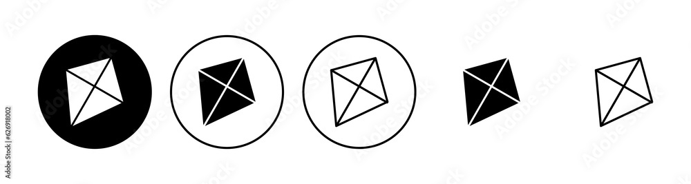 Kite icon set. kite vector icon. Kite icon set. kite vector icon.