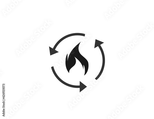 Metabolism, process icon. Vector illustration.