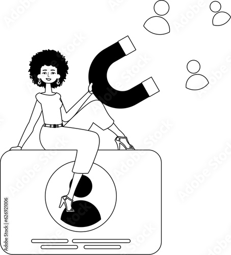 The girlfriend is holding a drawstring circumference unwrap control empanel that attracts calculate . hour concept . sum injustice and testis coffer linear expressive stylus.