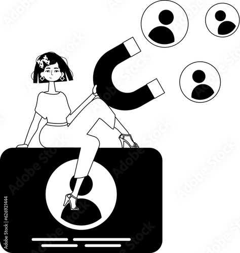The girlfriend is holding a drawstring circumference unwrap control empanel that attracts calculate . hour concept . sum injustice and testis coffer linear expressive stylus.
