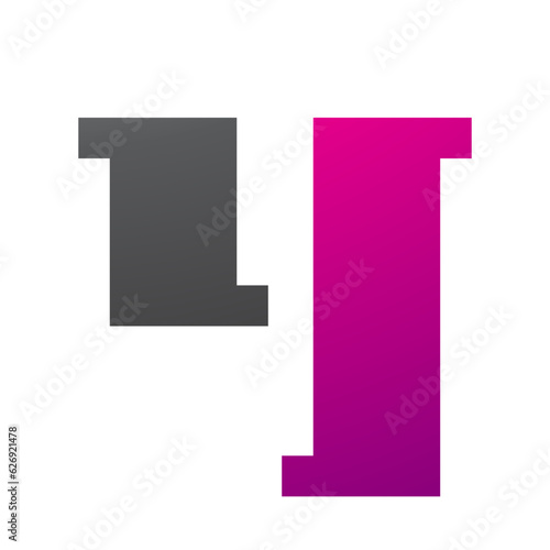 Free Download Magenta and Black Stamp Shaped Letter Y Icon - GFXLoad
