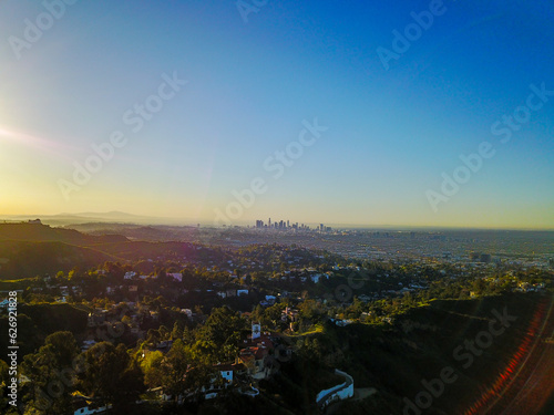 Fototapeta Naklejka Na Ścianę i Meble -  Aerial view of Los Angeles
