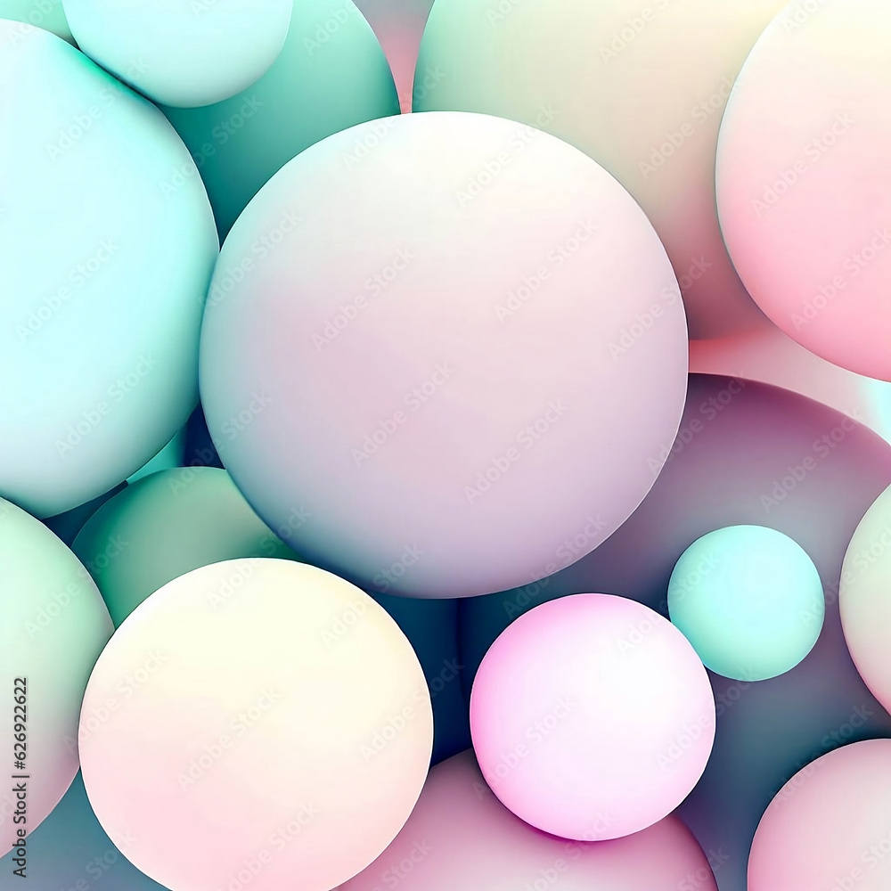 Pastel Spheres Abstract Background Pastel Spheres Abstract Background