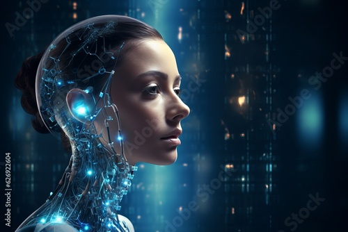 artificial intelligence, AI Machine learning, digital robot,