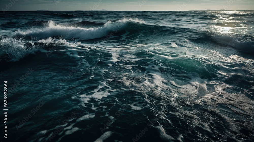 Heavy Sea Waves Powerful and Dynamic Ocean Scenery Heavy Sea Waves Powerful and Dynamic Ocean Scenery