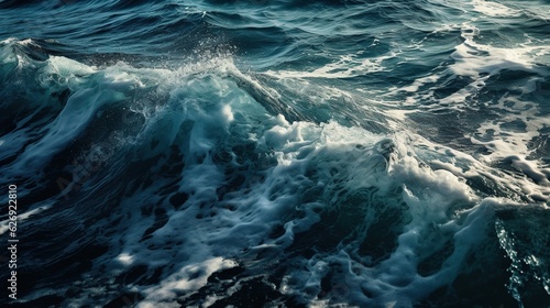 Heavy Sea Waves Powerful and Dynamic Ocean Scenery