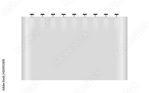 Empty White Photo Studio Interior Background. Realistic Spotlight. Blank wide trade exhibition stand. Vector illustration