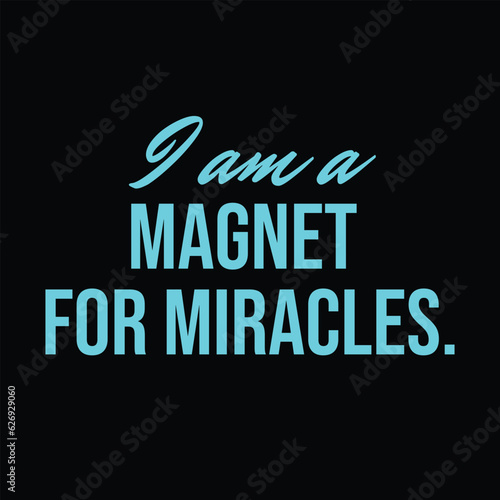 I am affirmation. Positive Affirmation vector template, law of attraction, home decoration, manifestation graphics
