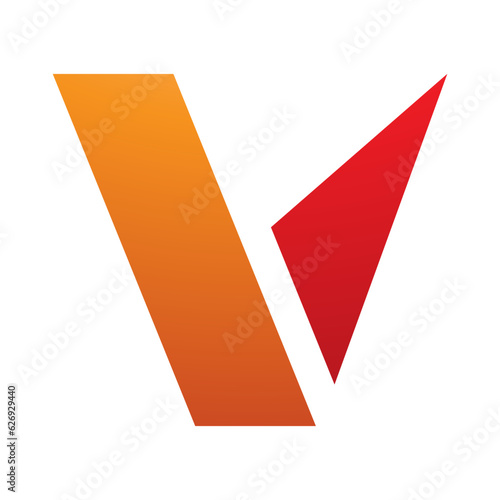 Orange and Red Geometrical Shaped Letter V Icon Free Download Orange and Red Geometrical Shaped Letter V Icon - GFXLoad