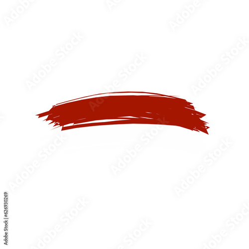 Red and white brush strokes