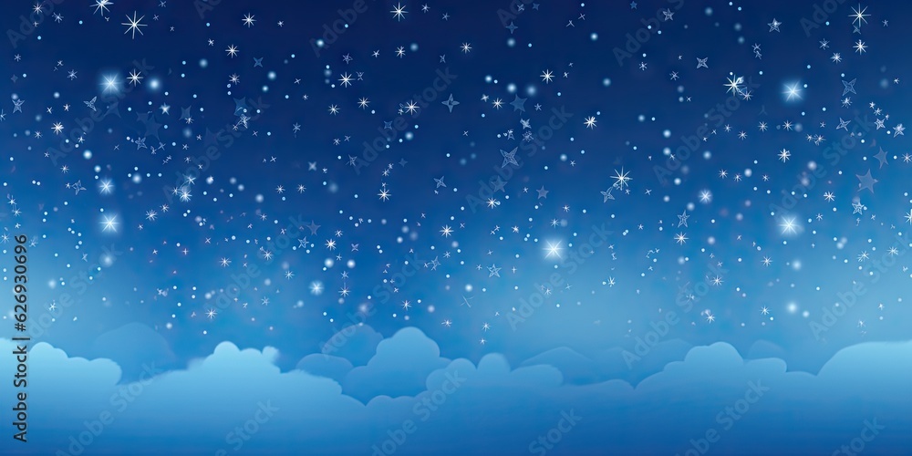 Fototapeta premium Sky over mountains nature background. Star amazing night sky landscape with beautiful mountain with stars view. Illustrations