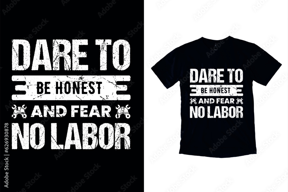 Labor Day t-shirt design & labor Day illustration