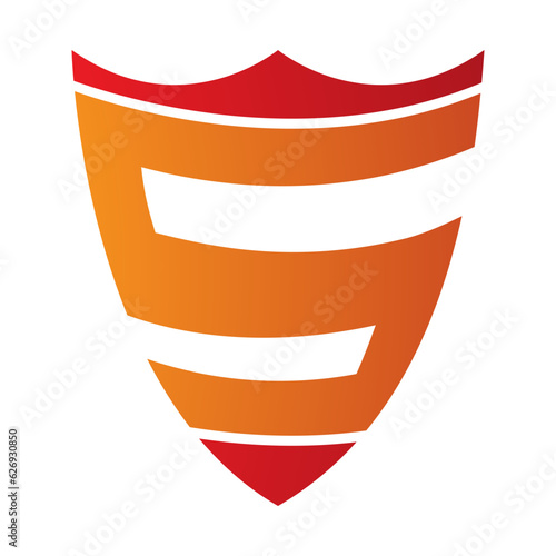 Orange and Red Shield Shaped Letter S Icon Free Download Orange and Red Shield Shaped Letter S Icon - GFXLoad