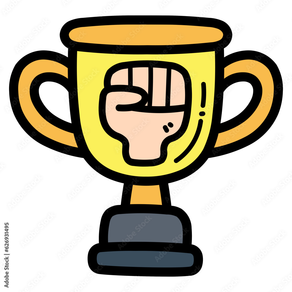 trophy filled outline icon style trophy filled outline icon style