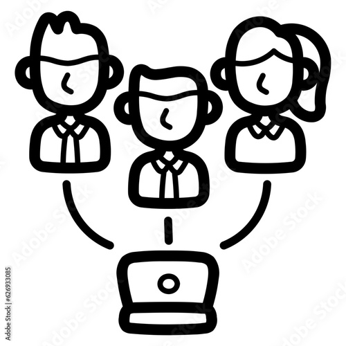 group line icon style