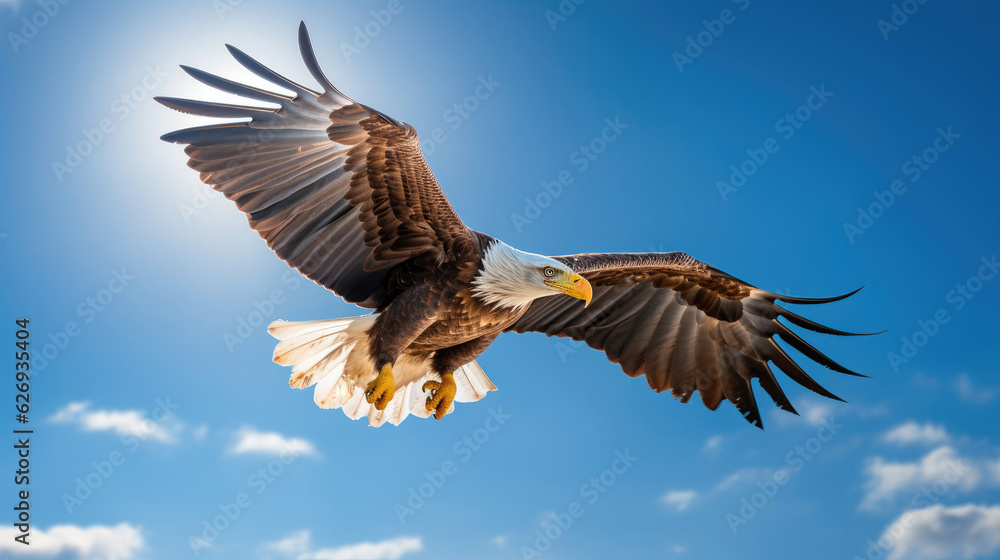 bald eagle in flight