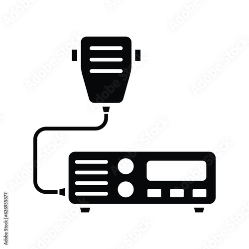 radio transmitter icon vector design template in white background