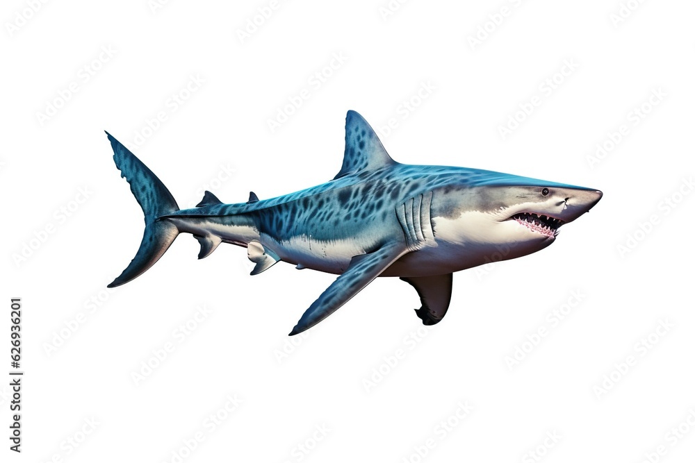 Obraz premium Shark on the white background, isolated