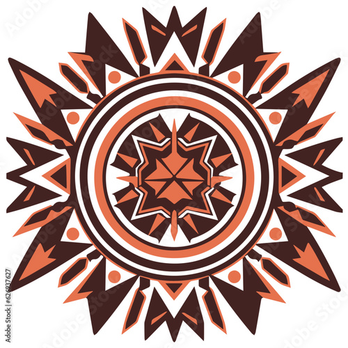 Native American graphic design ornament tribal tattoo totem