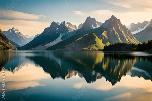lake reflection generated by AI tool