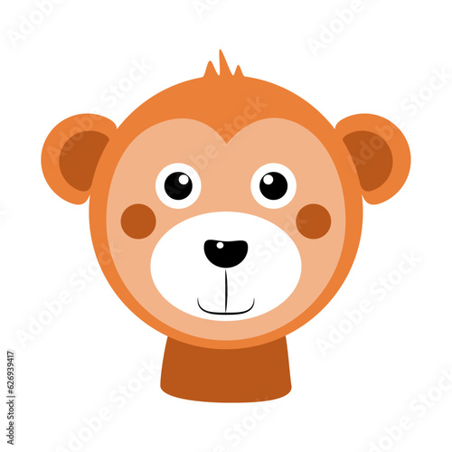 animals, and plants graphic design.cute animal cartoon for kids card and invitation vector