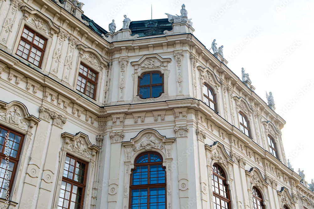 Baroque Belvedere Palace in Vienna.