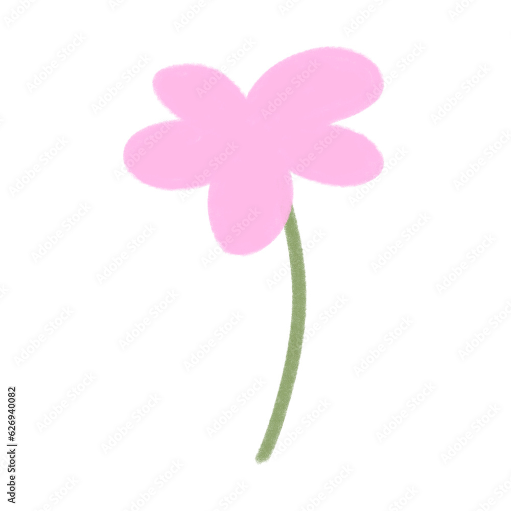 Pink Minimal Flower