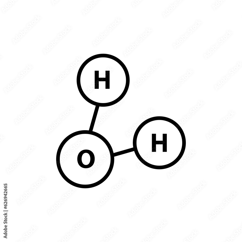 H2O icon - vector illustration. flat design on white background..eps H2O icon - vector illustration. flat design on white background..eps