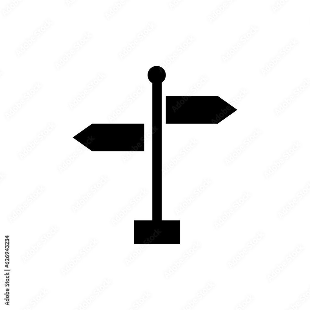 roadsign icon - vector illustration.flat design on white background..eps roadsign icon - vector illustration.flat design on white background..eps