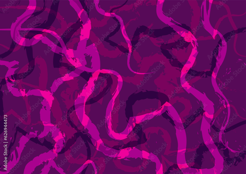 Abstract dark purple messy line pattern presentation background