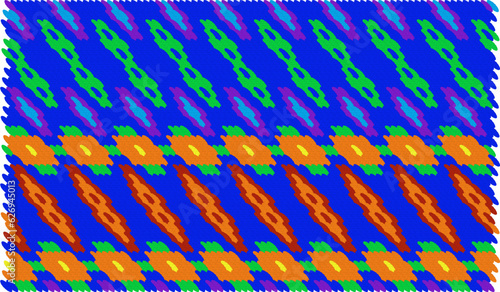 Background imitating knitted fabric with a pattern in rich colors