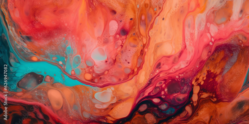 Colorful alcohol ink art background.