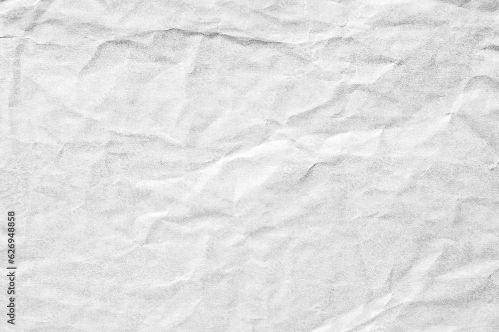 White crumpled parchment paper texture