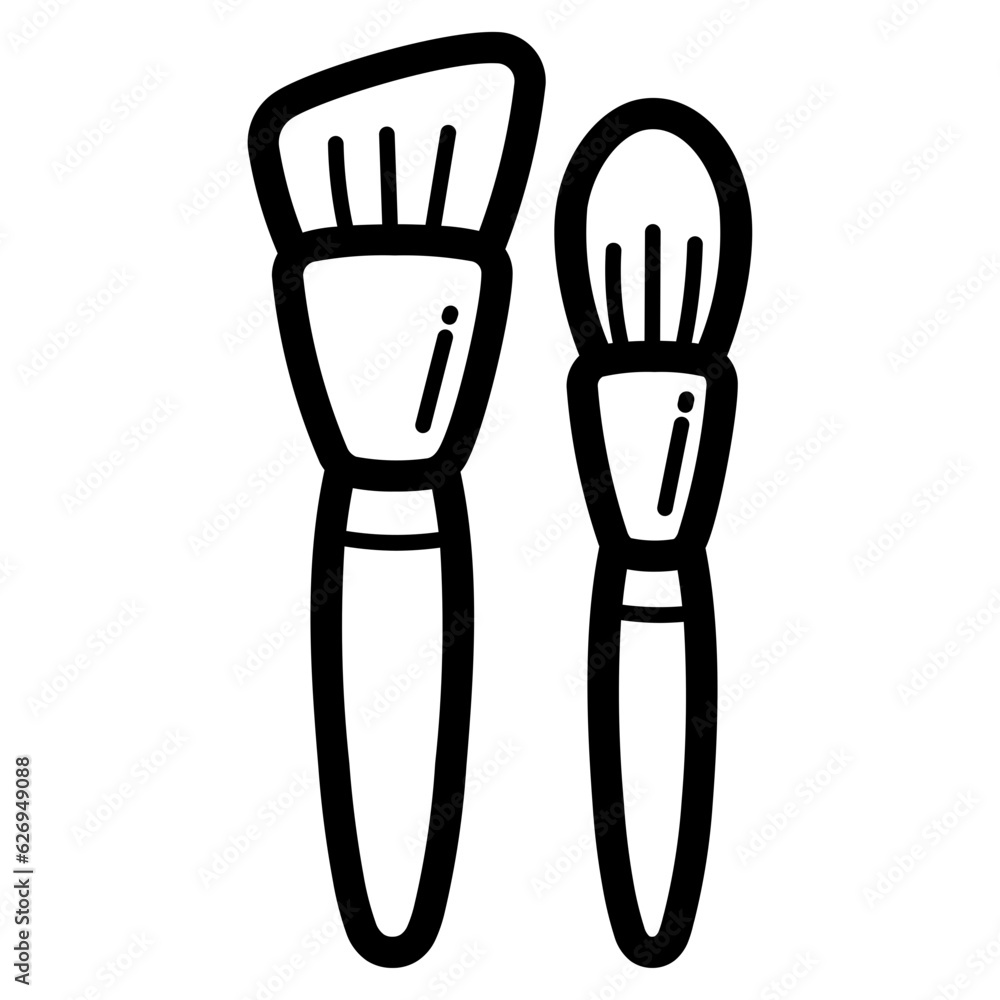 brush line icon style brush line icon style