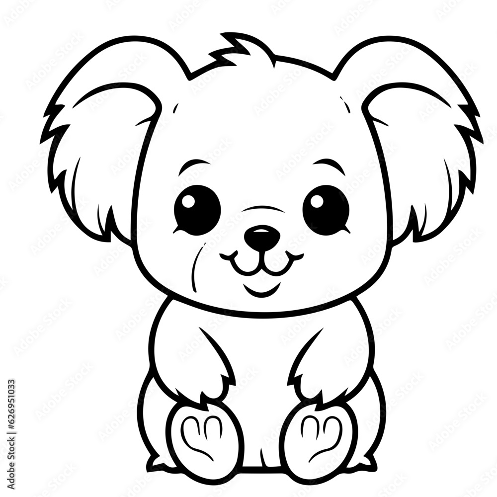koala coloring page illustration koala coloring page illustration
