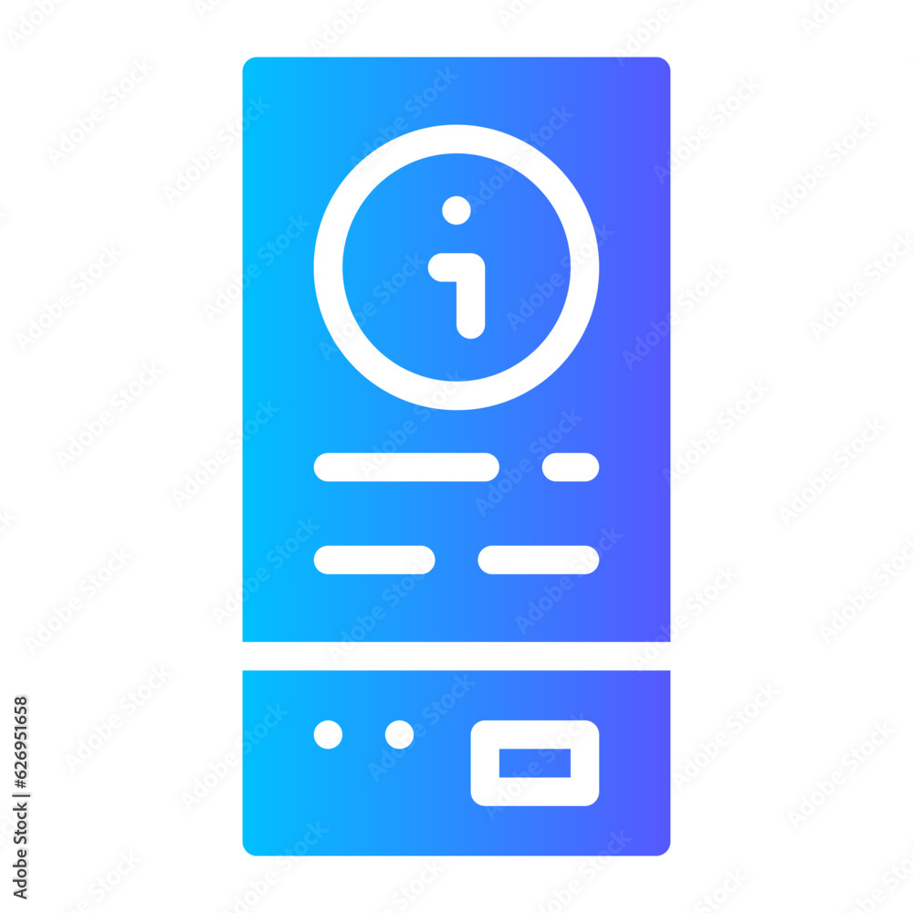 information desk gradient icon information desk gradient icon