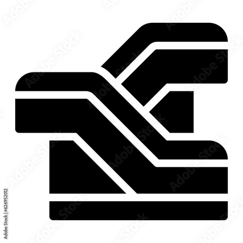 escalator glyph icon