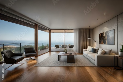 living room interior generative by AI technology © Jennifer 
