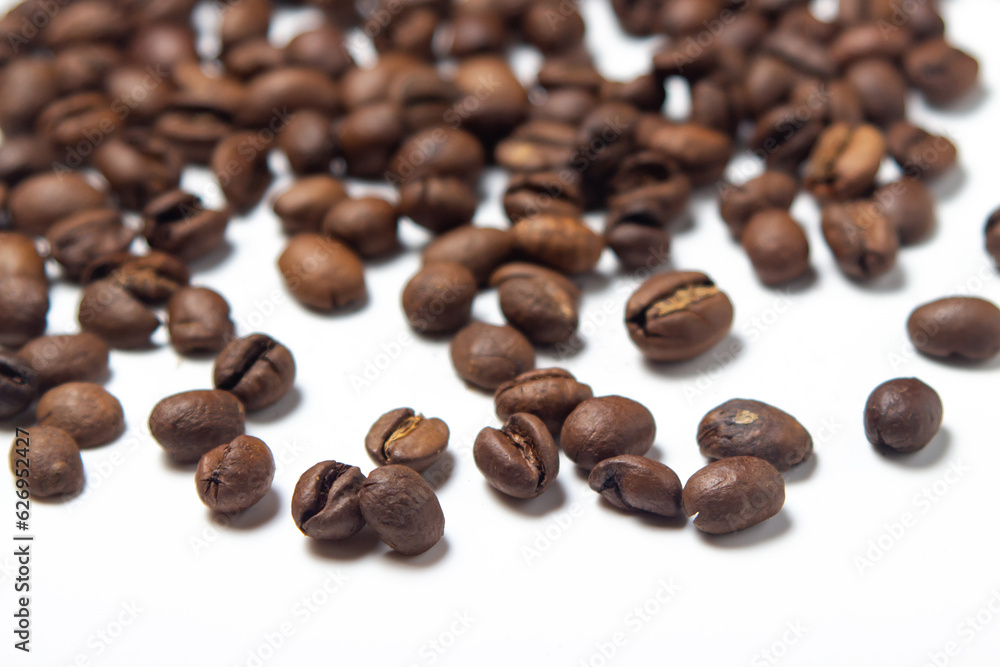 Coffee beans on white background Coffee beans on white background