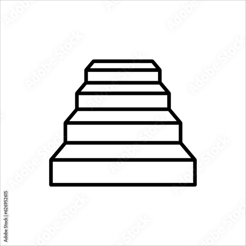Stairs icon vector for web design, ui, and app. isolated on white background
