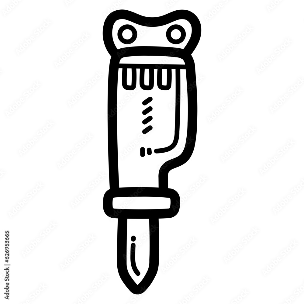 hydraulic breaker line icon style hydraulic breaker line icon style