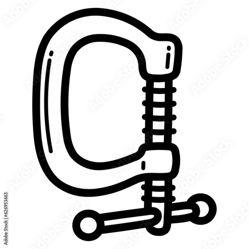 clamp line icon style