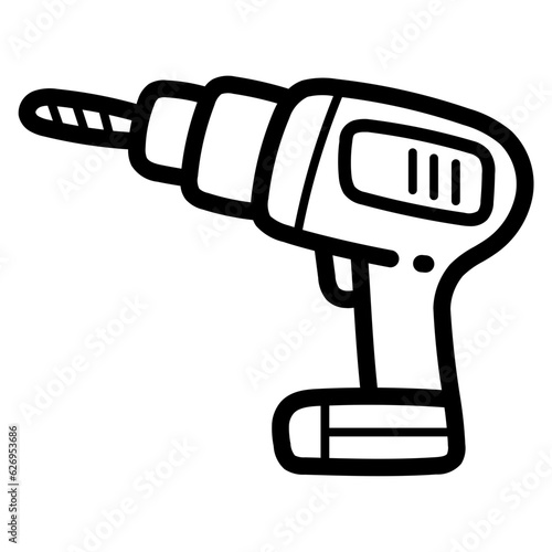 driller line icon style