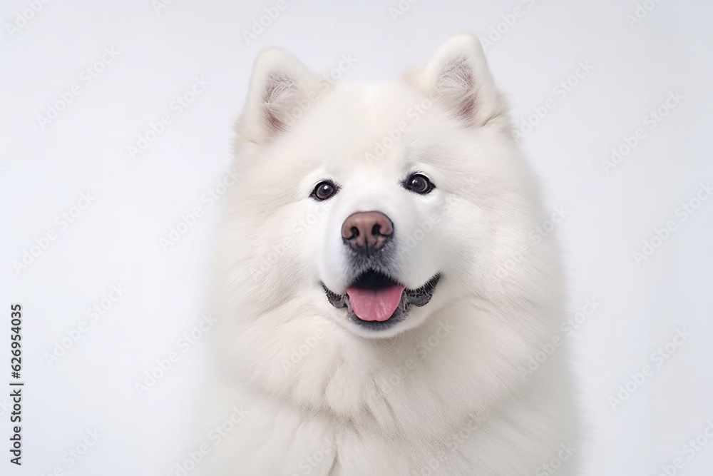 Portrait of a Samoyed Dog Portrait of a Samoyed Dog