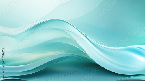 Abstract Blue Background: Aesthetic Light Teal Artistic Composition - Immerse yourself in the captivating world of abstract art with this stunning blue background in the style of light teal