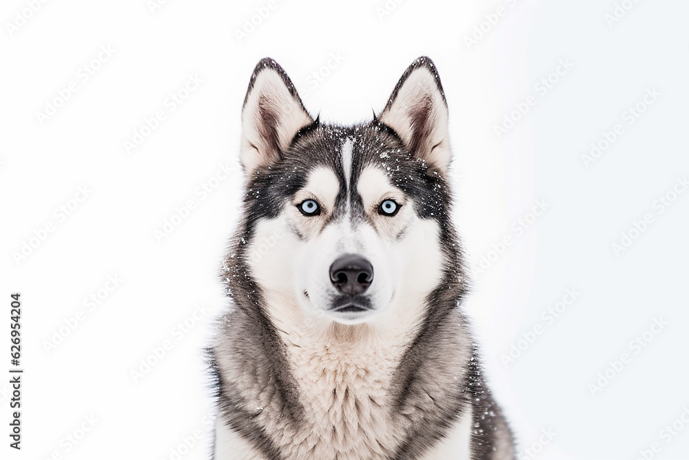 portrait of a Siberian Husky dog 