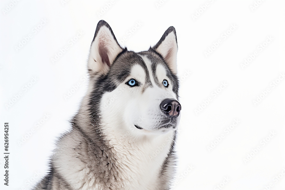 portrait of a Siberian Husky dog 